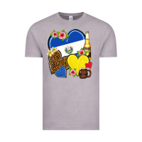 Vintage Zinc el salvador hearts Vintage Tee - NancyCooperArtShop