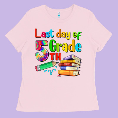 Last Day Of Fifth Grade Ladies Tee Designed By Artiststas