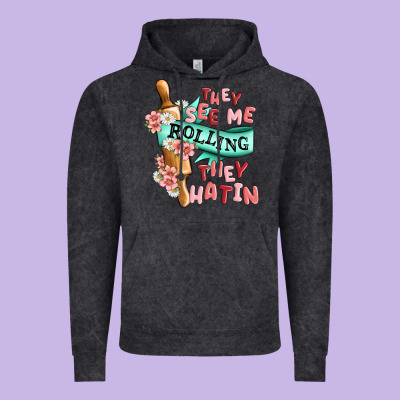 They See Me Rolling They Hatin Vintage Hoodie Designed By Maliassmallbusiness