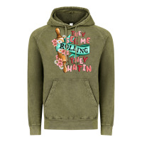 Vintage Olive they see me rolling they hatin Vintage Hoodie - MaliasSmallBusiness