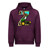 Mauve Wine farm life alphabet lowercase letters z Urban Hoodie - BundleAndBundleShop