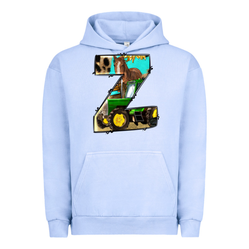 Farm Life Alphabet Lowercase Letters Z Urban Hoodie by BundleAndBundleShop | Teevron