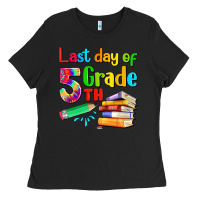 Black last day of fifth grade Ladies Tee - Artiststas