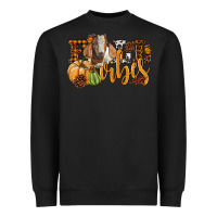 Black Fall Vibes Boer Goat Heavyweight Sweatshirt - LillyAllenDesigns