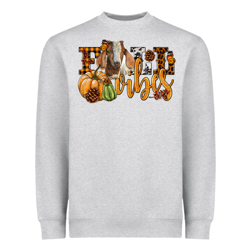 Fall Vibes Boer Goat Heavyweight Sweatshirt by LillyAllenDesigns | Teevron