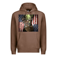 Chestnut usa deer hunting woods Premium Hoodie - CowGirlArtShop
