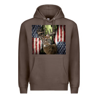 Coffee usa deer hunting woods Premium Hoodie - CowGirlArtShop