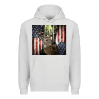 Dove Grey usa deer hunting woods Premium Hoodie - CowGirlArtShop