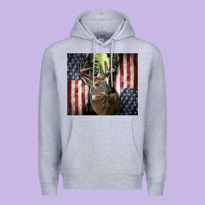 Usa Deer Hunting Woods Premium Hoodie Designed By Cowgirlartshop