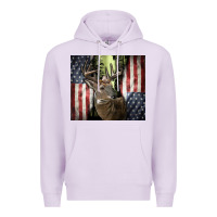 Lilac usa deer hunting woods Premium Hoodie - CowGirlArtShop