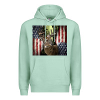 Seafoam usa deer hunting woods Premium Hoodie - CowGirlArtShop
