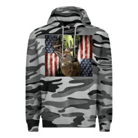 Slate Camo usa deer hunting woods Premium Hoodie - CowGirlArtShop