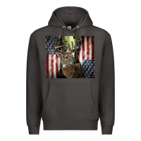 Smoke usa deer hunting woods Premium Hoodie - CowGirlArtShop