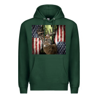 Sports Green usa deer hunting woods Premium Hoodie - CowGirlArtShop