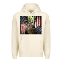 Tofu usa deer hunting woods Premium Hoodie - CowGirlArtShop