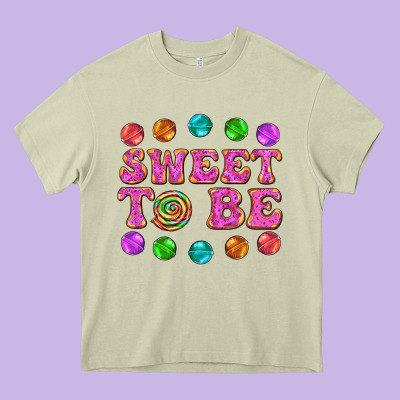 Sweet To Be Candy Heavy Core Tee Designed By Adodesignshop
