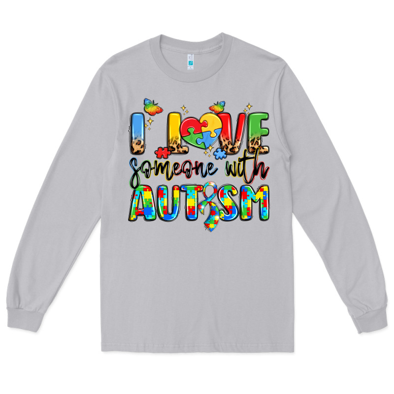 I Love Someone With Autism Long Sleeve Tee by LillyAllenDesigns | Teevron