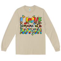 Mushroom i love someone with autism Long Sleeve Tee - LillyAllenDesigns