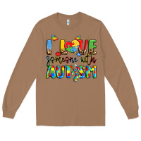 Toasted Coconut i love someone with autism Long Sleeve Tee - LillyAllenDesigns