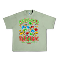 Oil Green griswold electric christmas vacation Urban Heavy Tee - MaliasSmallBusiness
