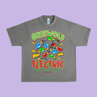 Griswold Electric Christmas Vacation Urban Heavy Tee Designed By Maliassmallbusiness