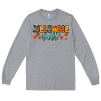 Heather Grey Welcome Fall Long Sleeve Tee - RanaPortraitStore