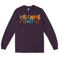 Plum Welcome Fall Long Sleeve Tee - RanaPortraitStore