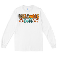 White Welcome Fall Long Sleeve Tee - RanaPortraitStore