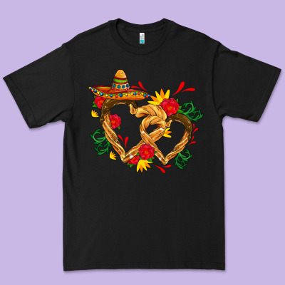 Churros With Love And Sombrero Premium Tee Designed By Adodesignshop