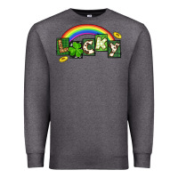 Charcoal Heather Lucky St. Patrick's Day Premium Sweatshirt - CowGirlArtShop
