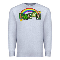 Heather Grey Lucky St. Patrick's Day Premium Sweatshirt - CowGirlArtShop