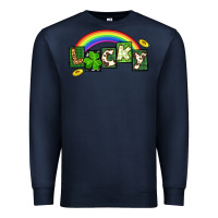 Navy Lucky St. Patrick's Day Premium Sweatshirt - CowGirlArtShop