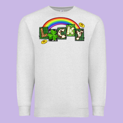 Lucky St. Patrick's Day Premium Sweatshirt Designed By Cowgirlartshop