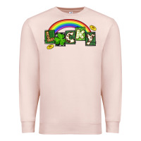 Pale Pink Lucky St. Patrick's Day Premium Sweatshirt - CowGirlArtShop
