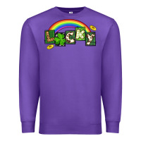 Purple Lucky St. Patrick's Day Premium Sweatshirt - CowGirlArtShop