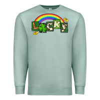 Seafoam Lucky St. Patrick's Day Premium Sweatshirt - CowGirlArtShop
