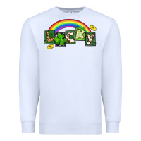 White Lucky St. Patrick's Day Premium Sweatshirt - CowGirlArtShop