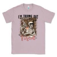 Lilac im trying but tired Classic Tee - MaliasSmallBusiness