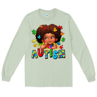 Matcha autism afro girl Long Sleeve Tee - LillyAllenDesigns