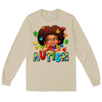 Mushroom autism afro girl Long Sleeve Tee - LillyAllenDesigns