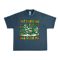 Midnight Navy put your balls all over me Urban Heavy Tee - MaliasSmallBusiness