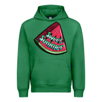 Emerald sweet summer watermelon 1 Urban Hoodie - BundleAndBundleShop