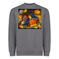 Storm Fall Crow Heavyweight Sweatshirt - LillyAllenDesigns