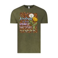 Vintage Olive kindness is free sprinkle Vintage Tee - NancyCooperArtShop