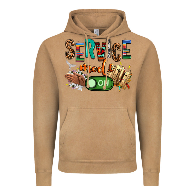 Service Mode On Woman Version Vintage Hoodie by NancyCooperArtShop | Teevron