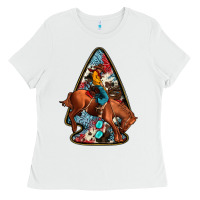 White arrowhead rodeo Ladies Tee - JahusDesignShop