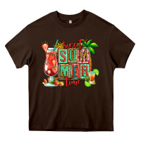 Chocolate Brown sweet summer time margarita Heavy Core Tee - Jasminsmagicworld