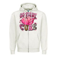 Go Fight Cure Pumpkin Zipper Hoodie | Teevron