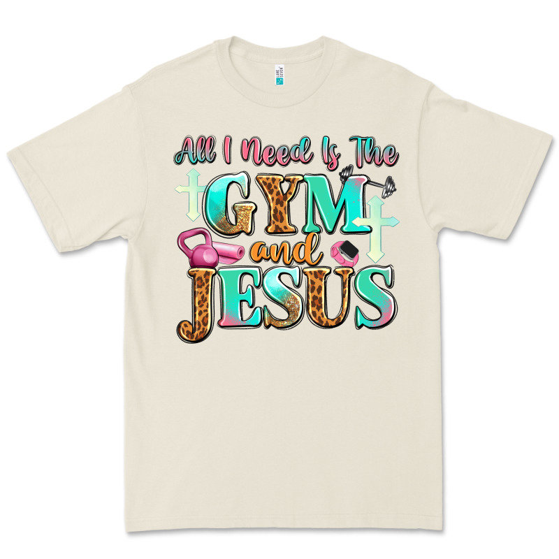 All I Need Is The Gym And Jesus Premium Tee by JahusDesignShop | Teevron