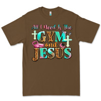 Cacao all i need is the gym and jesus Premium Tee - JahusDesignShop